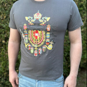 Pánské tričko RU znak šedé 100% bavlna