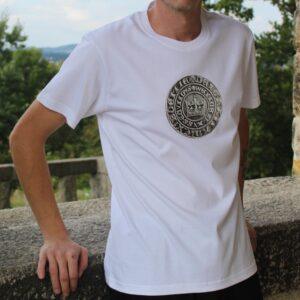 Pánské bílé tričko PRAŽSKÝ GROŠ 100% bavlna