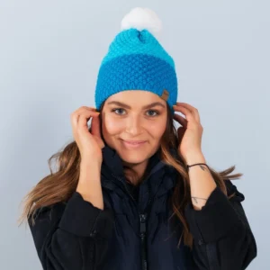 Pletená čepice Eleven MAD Blue/White