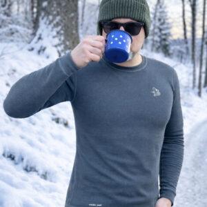Funkční triko pánské merino dlouhý rukáv FARAMUGO